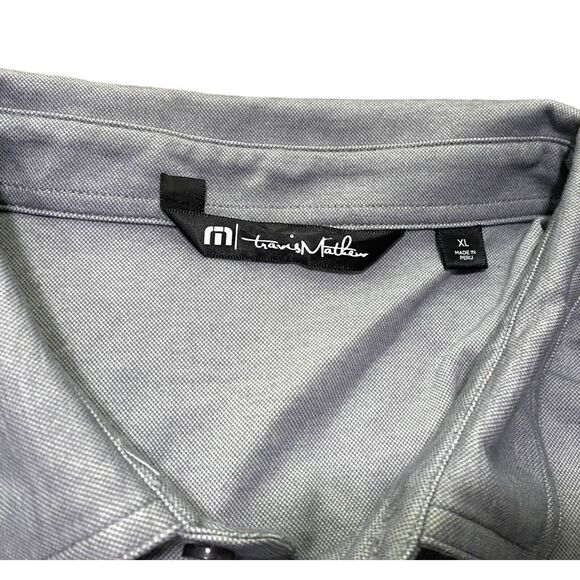 Travis Mathew Side Bet Golf Polo Truly Hard Seltzer Heather Medium Grey Size XL - Picture 4 of 11